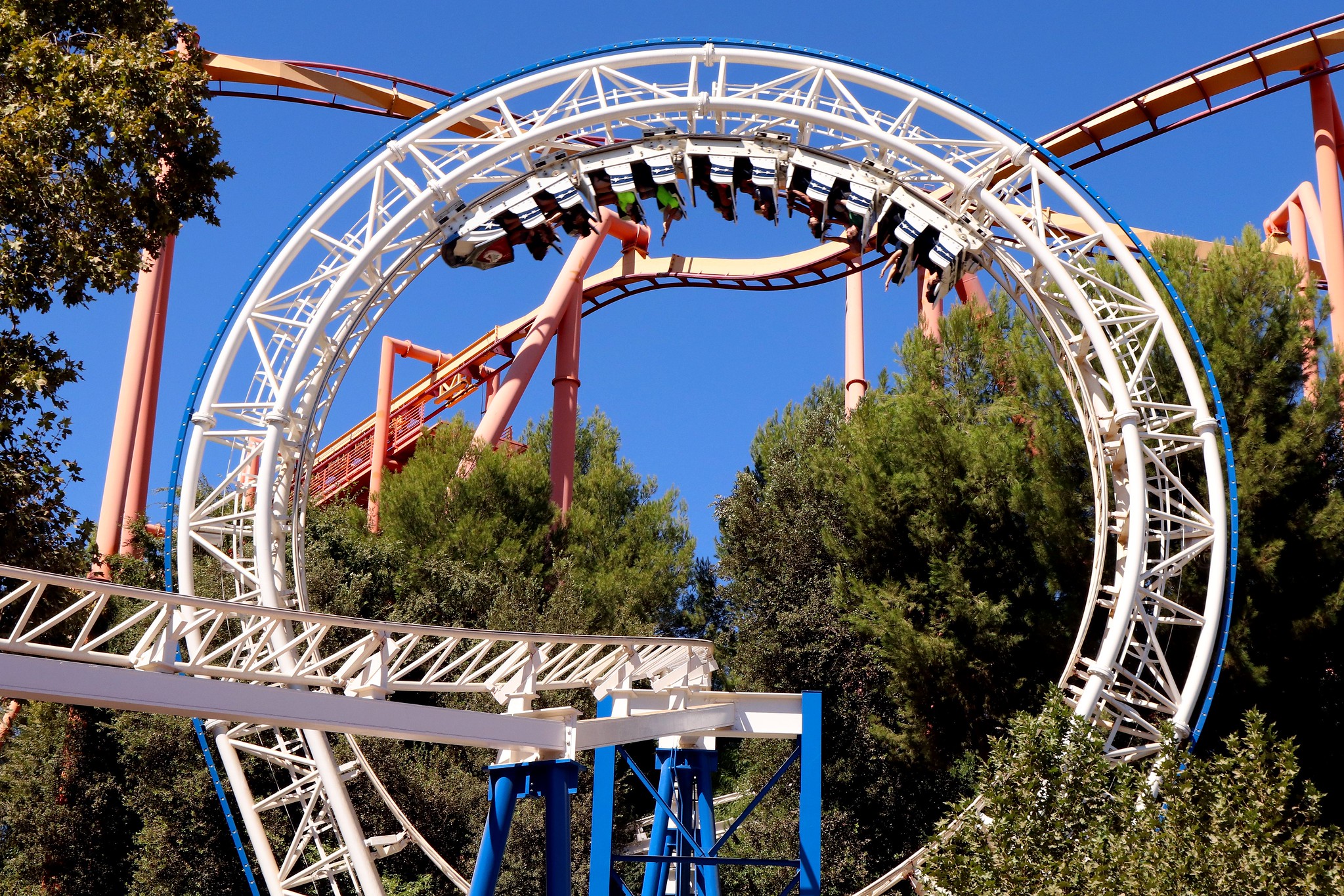 Six Flags Magic Mountain Roller Coaster